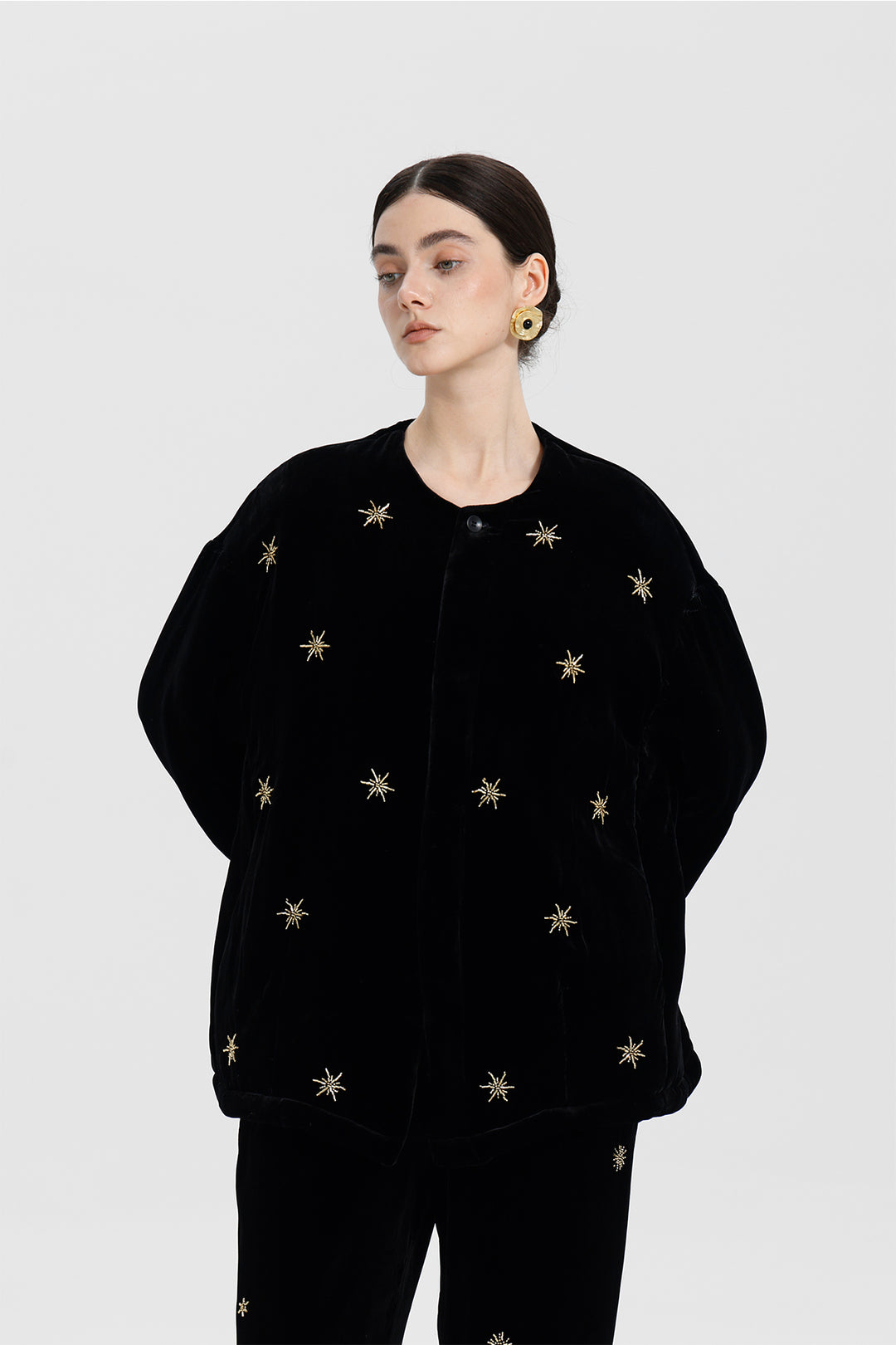 Claudine Beaded Velvet Set