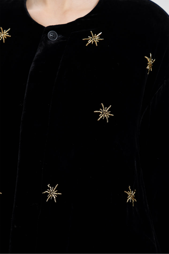 Claudine Beaded Velvet Set