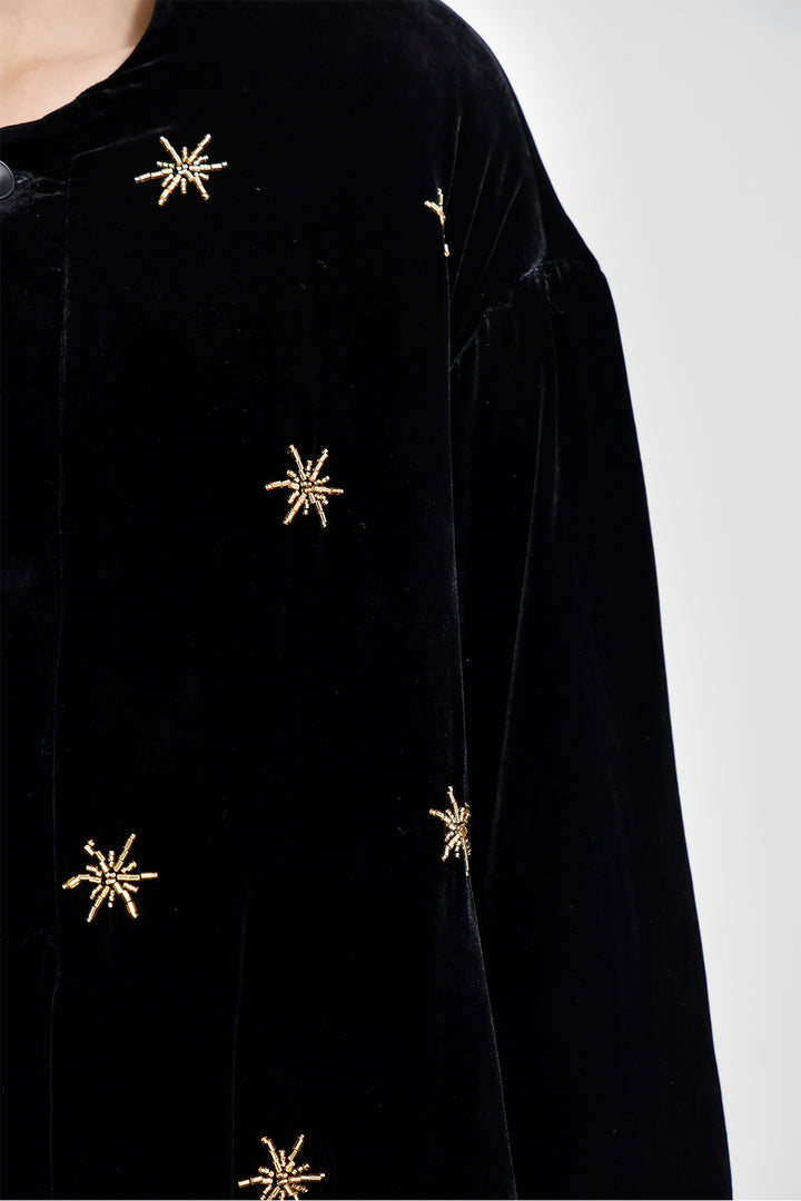 Claudine Beaded Velvet Set