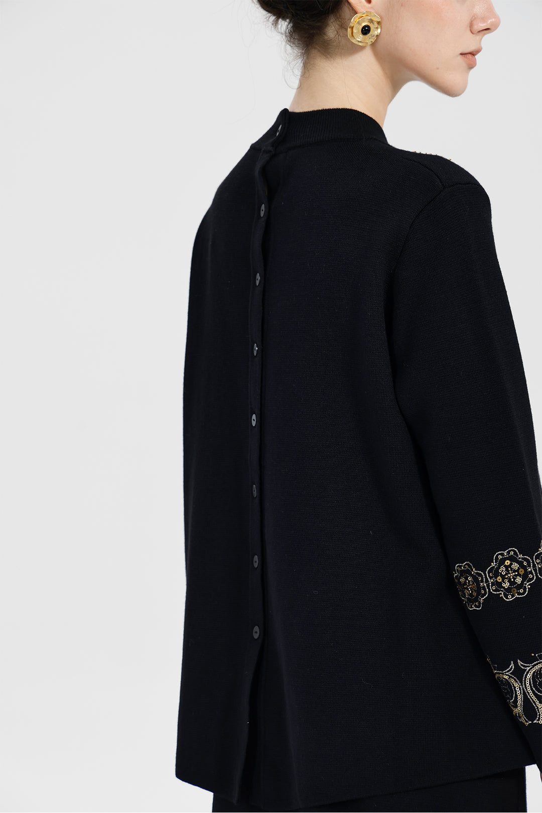 Monique Sequin Top Skirt Wool Set