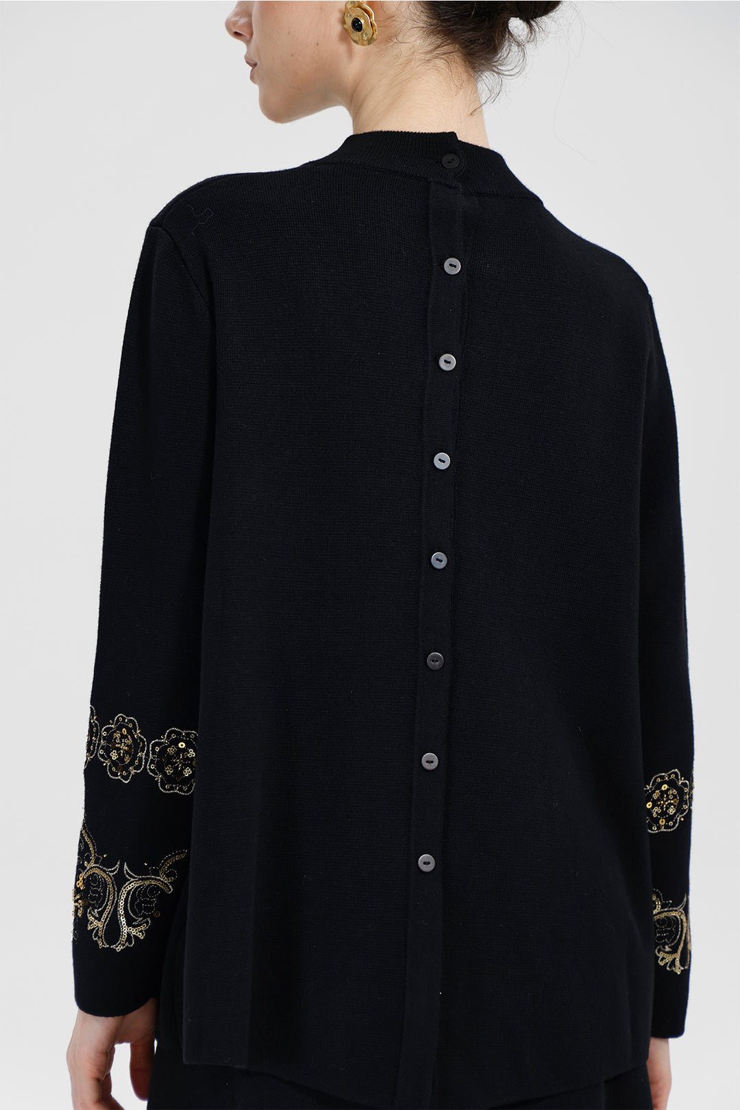 Monique Sequin Top Skirt Wool Set