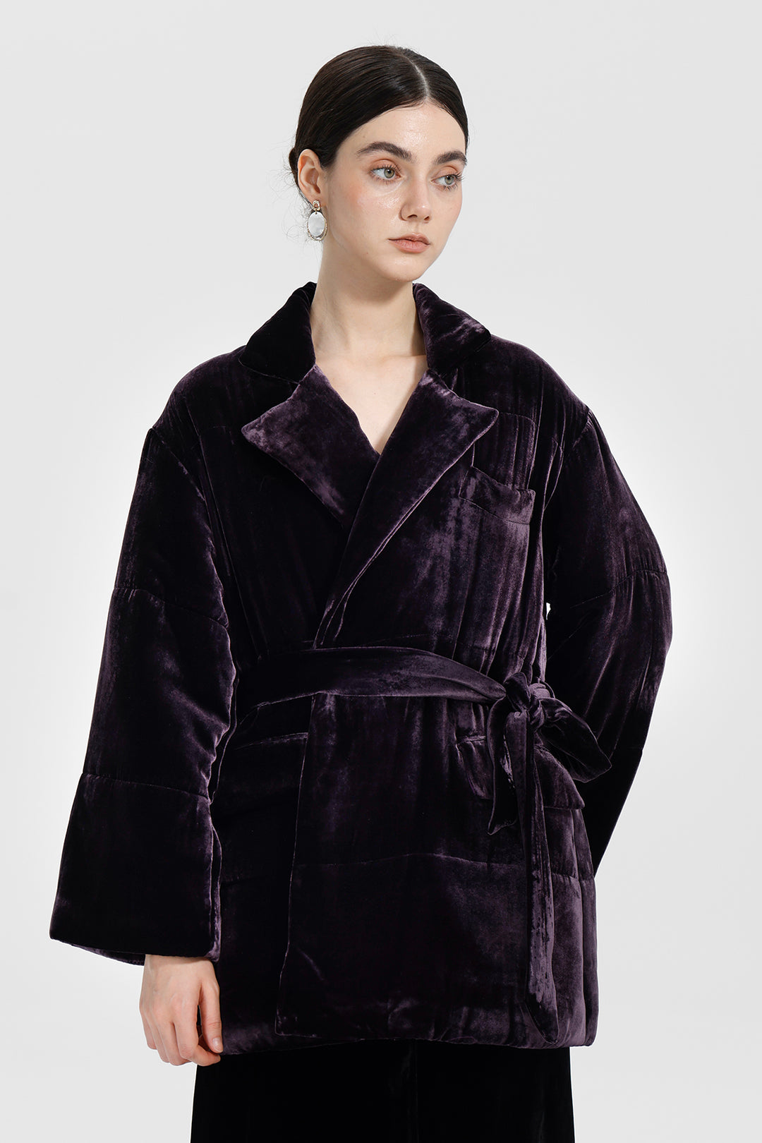 Clara Velvet Wrap Jacket