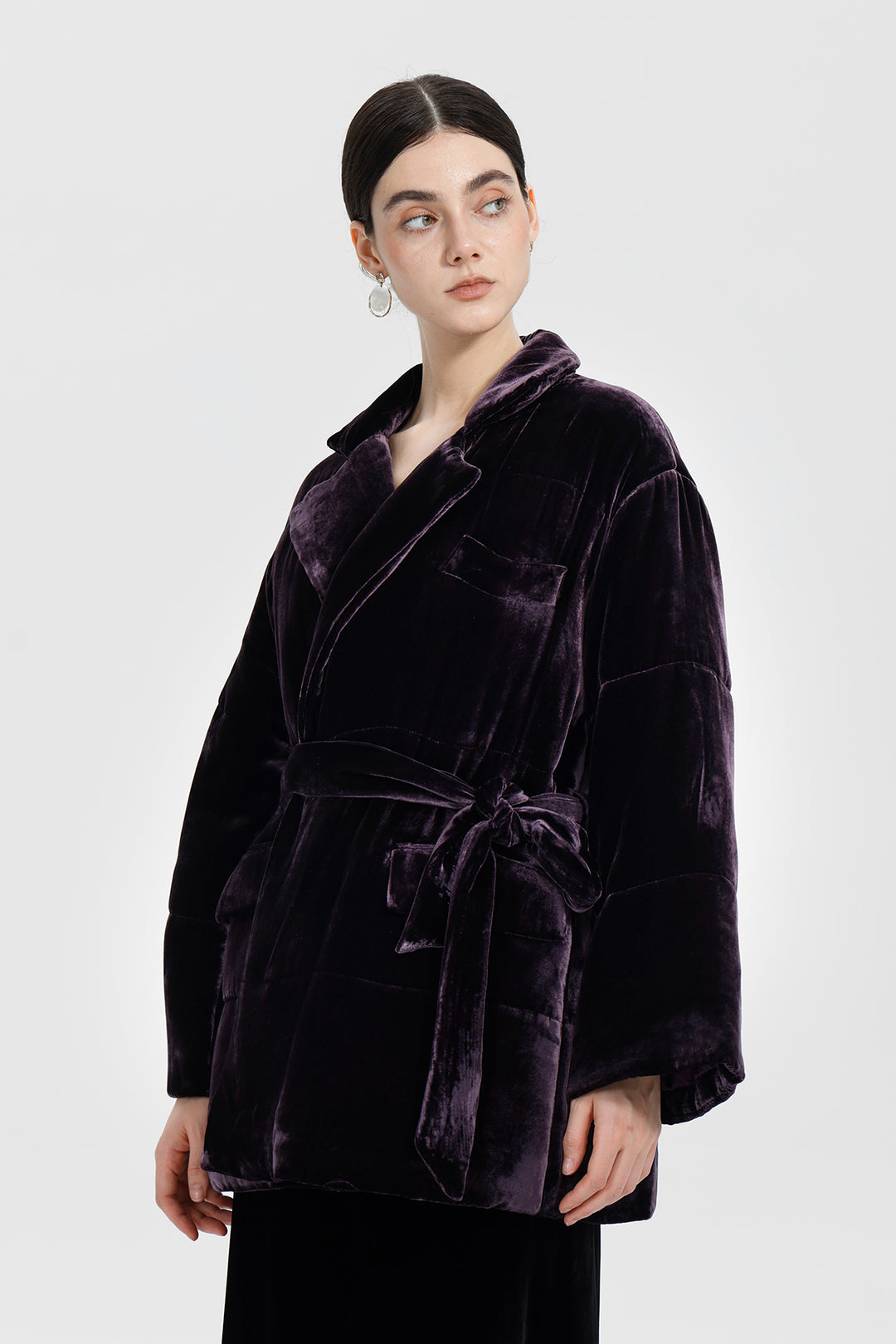 Clara Velvet Wrap Jacket