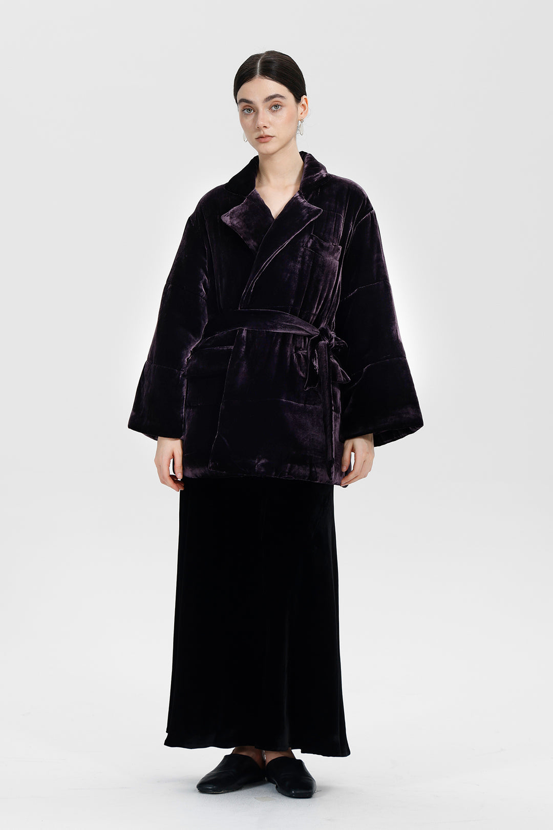 Clara Velvet Wrap Jacket