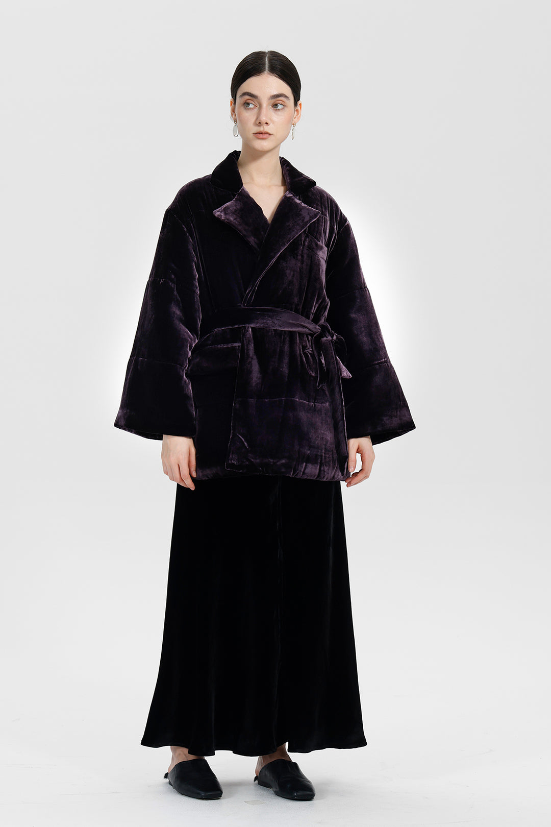 Clara Velvet Wrap Jacket