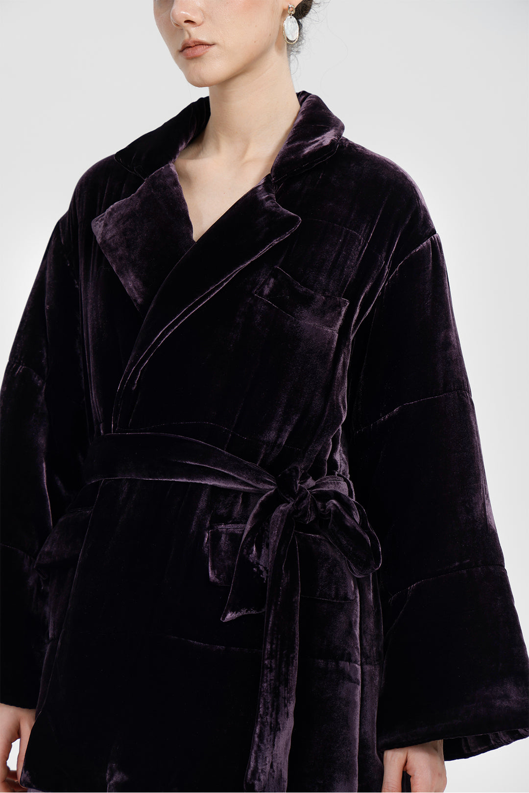 Clara Velvet Wrap Jacket