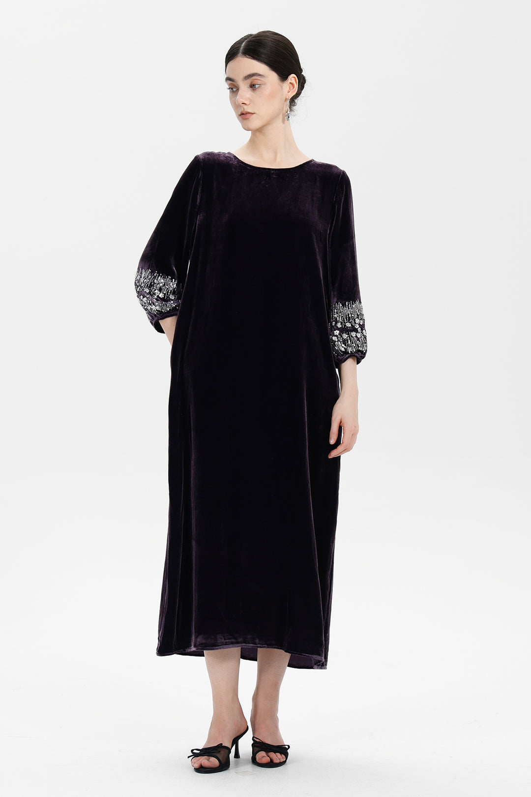 Renee Velvet Embellished Dress