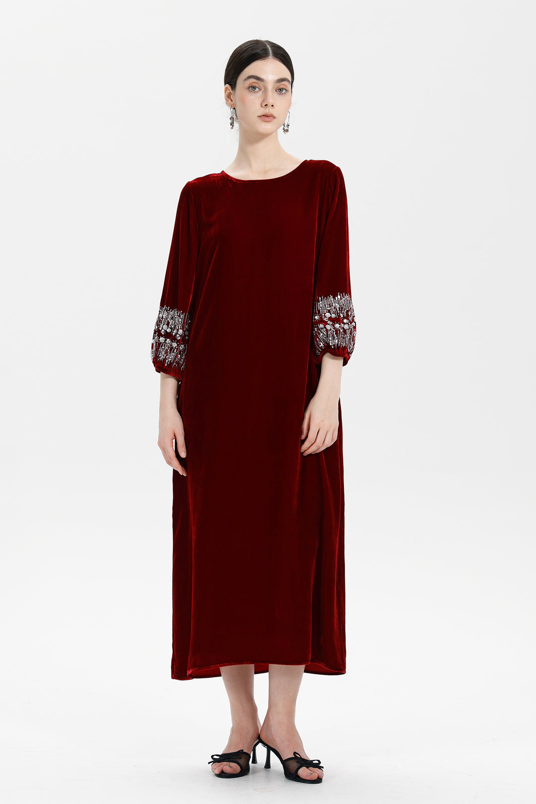 Renee Velvet Embellished Dress