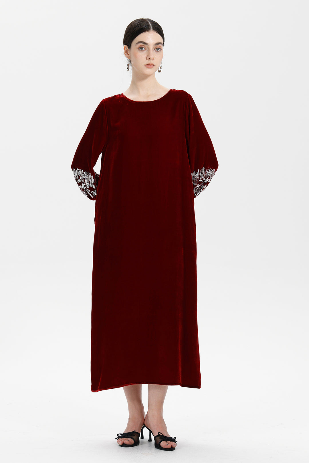Renee Velvet Embellished Dress