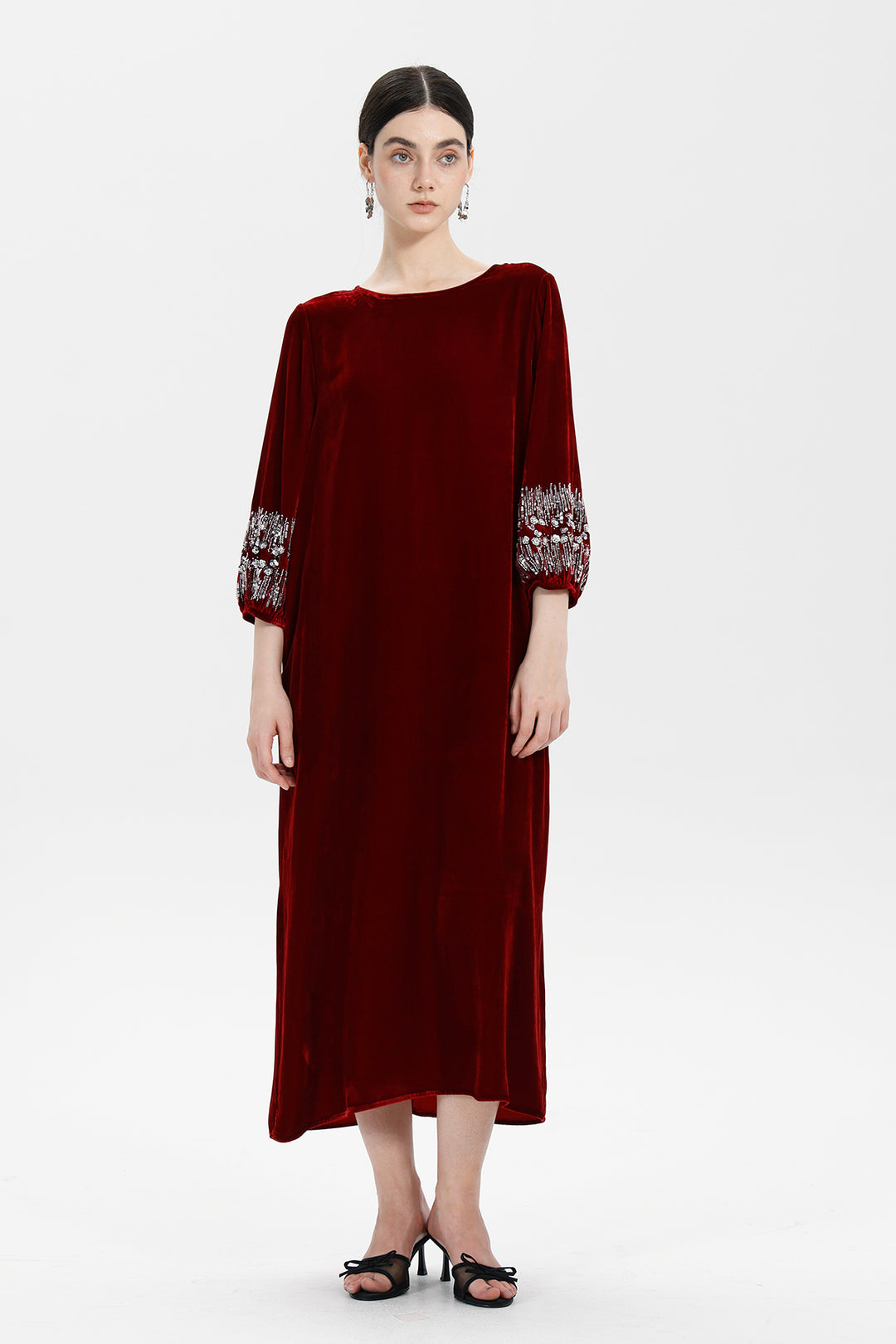 Renee Velvet Embellished Dress