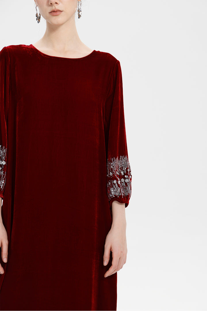 Renee Velvet Embellished Dress