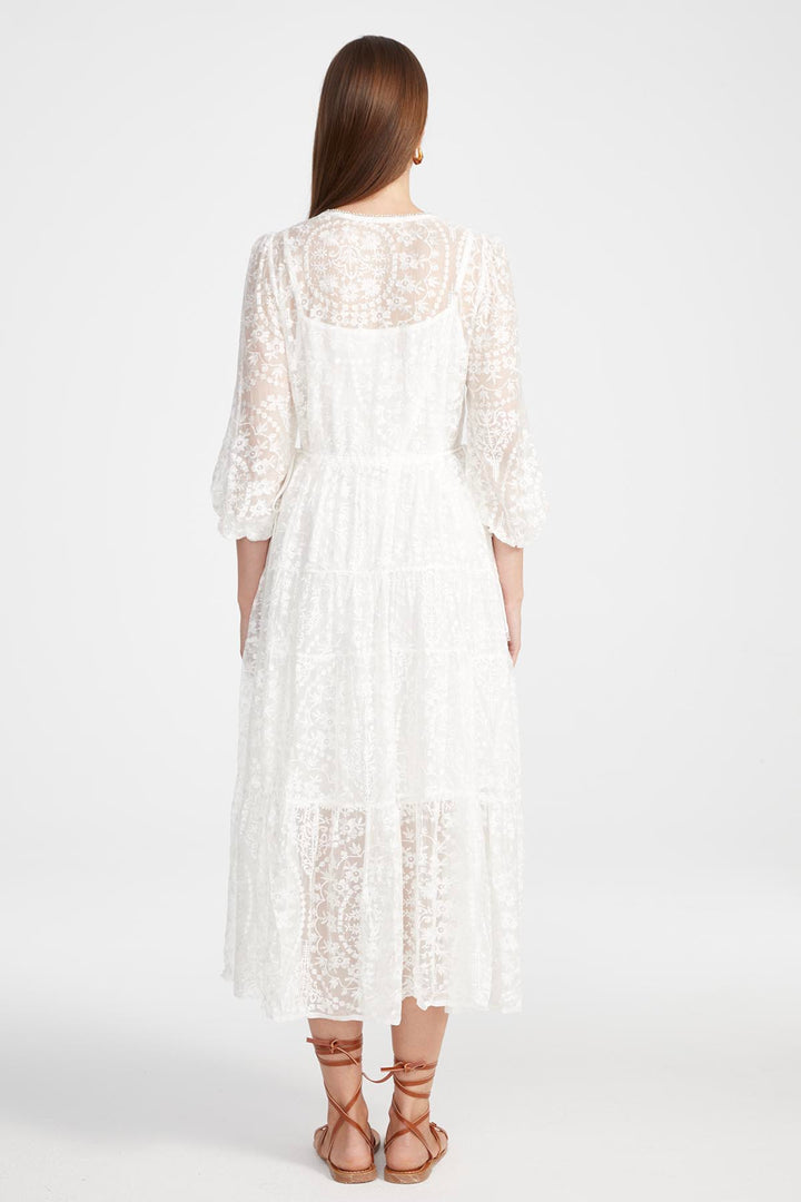 Riya Lace Dress in White