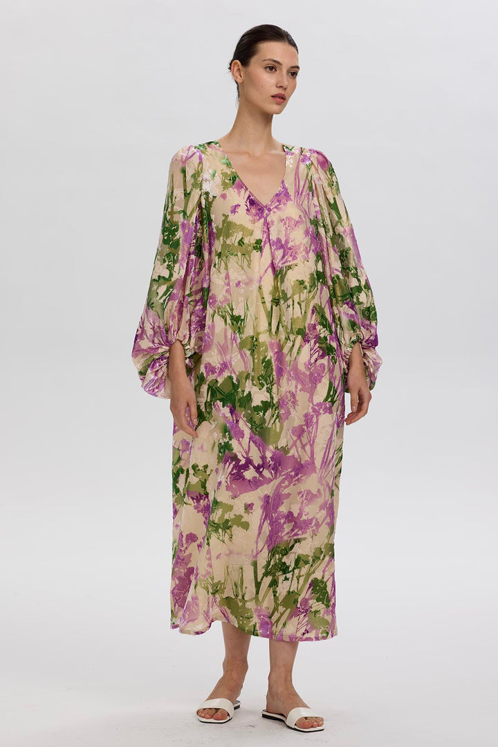 Campo Botanical Print Maxi Dress