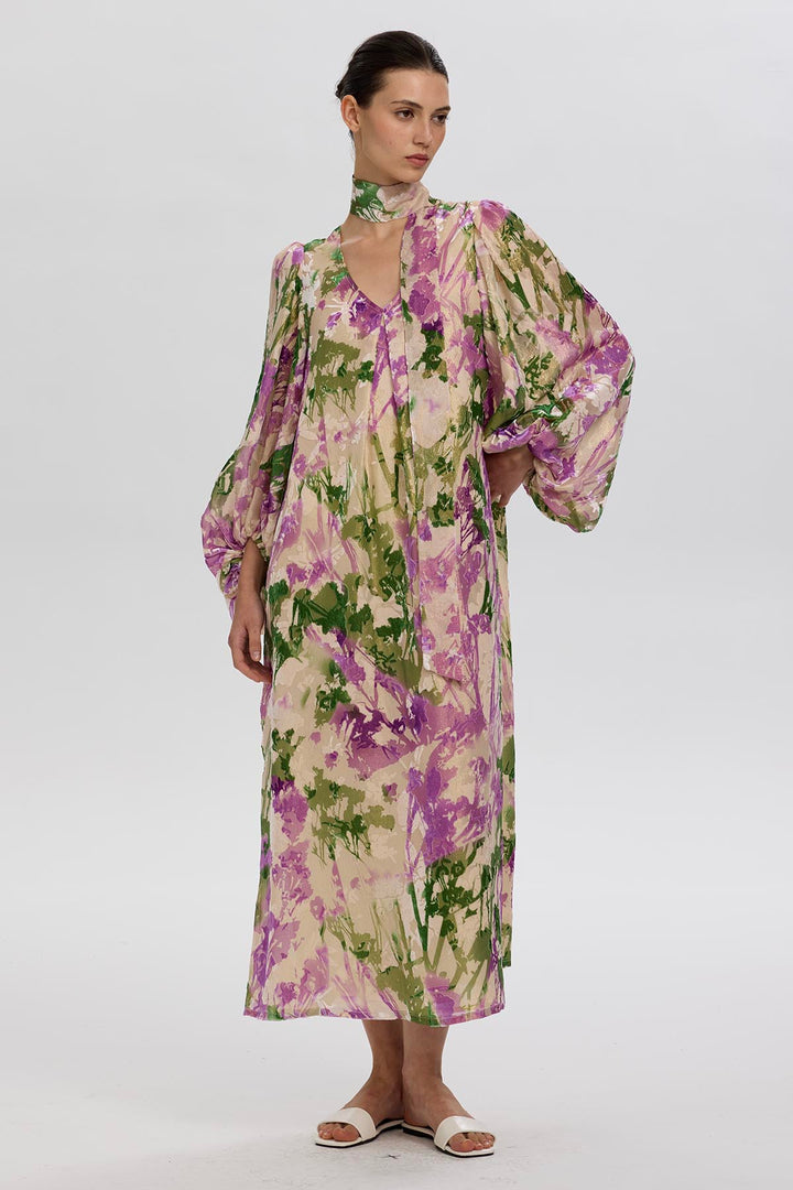 Campo Botanical Print Maxi Dress