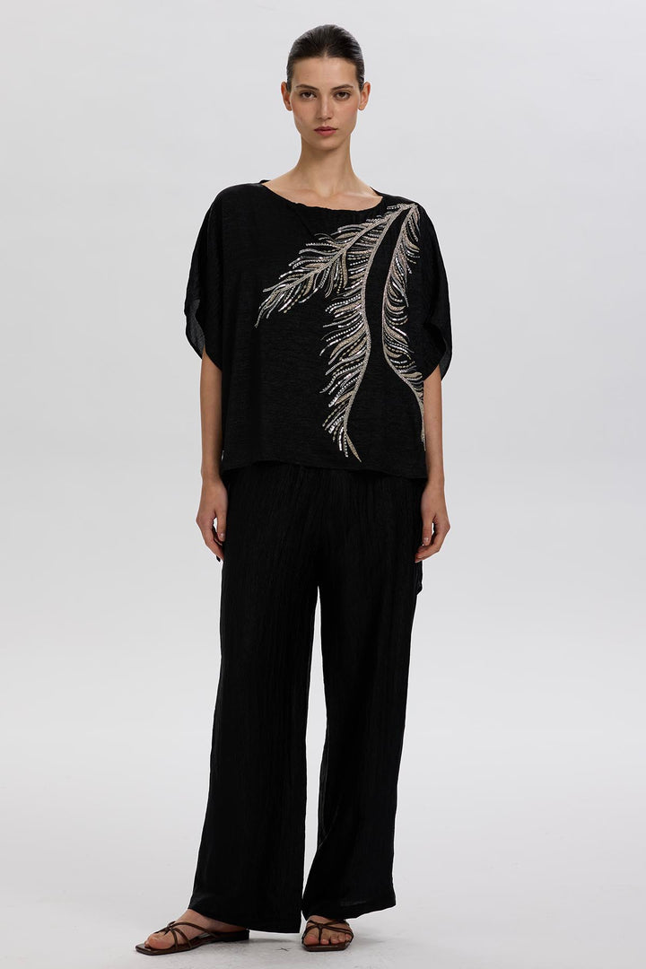 Anaya Short Sleeve Handmade Beading Set