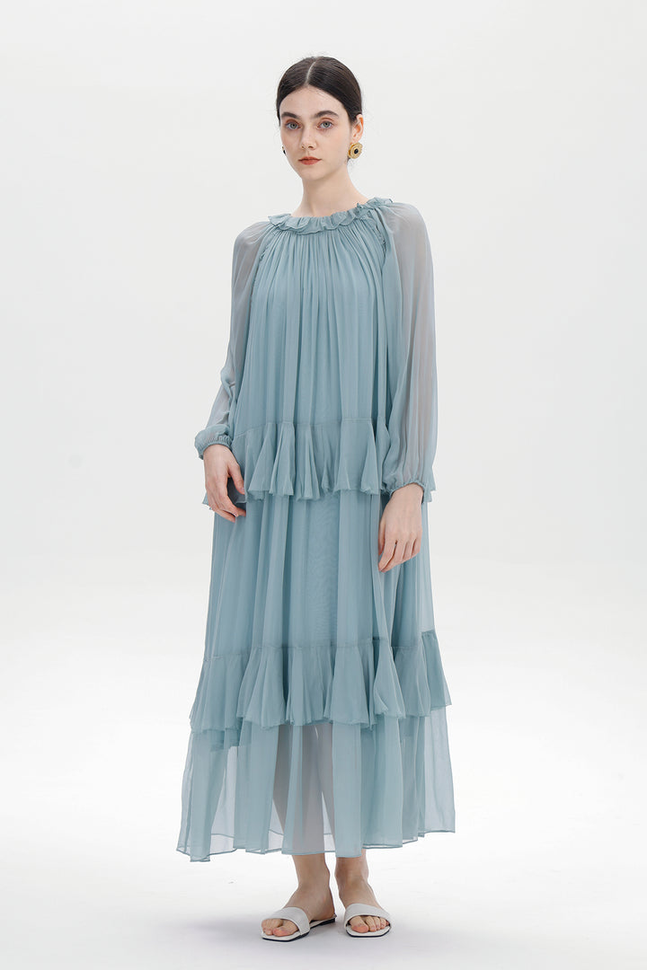 Lune Maelis Silk Layered Dress