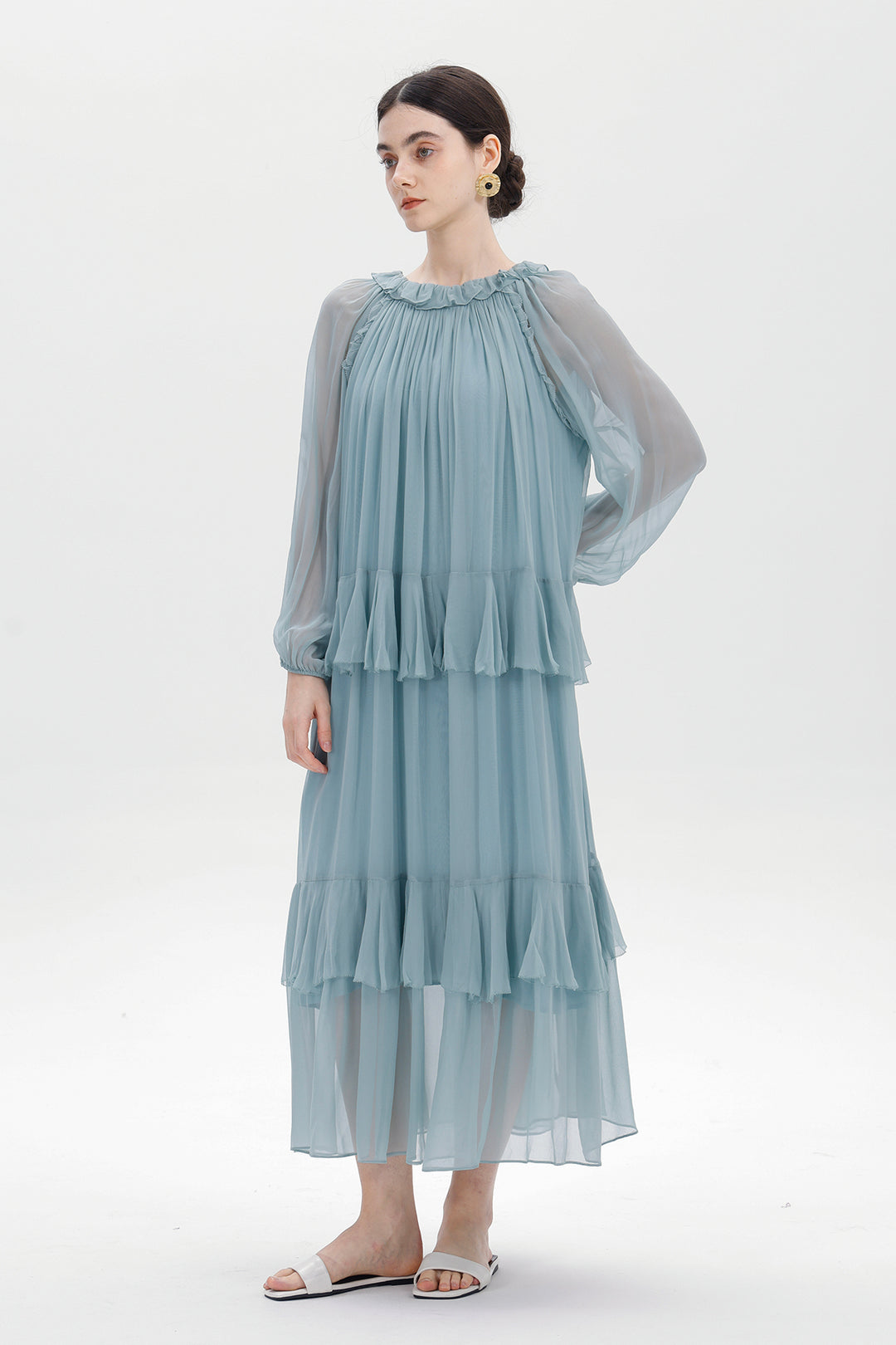 Lune Maelis Silk Layered Dress