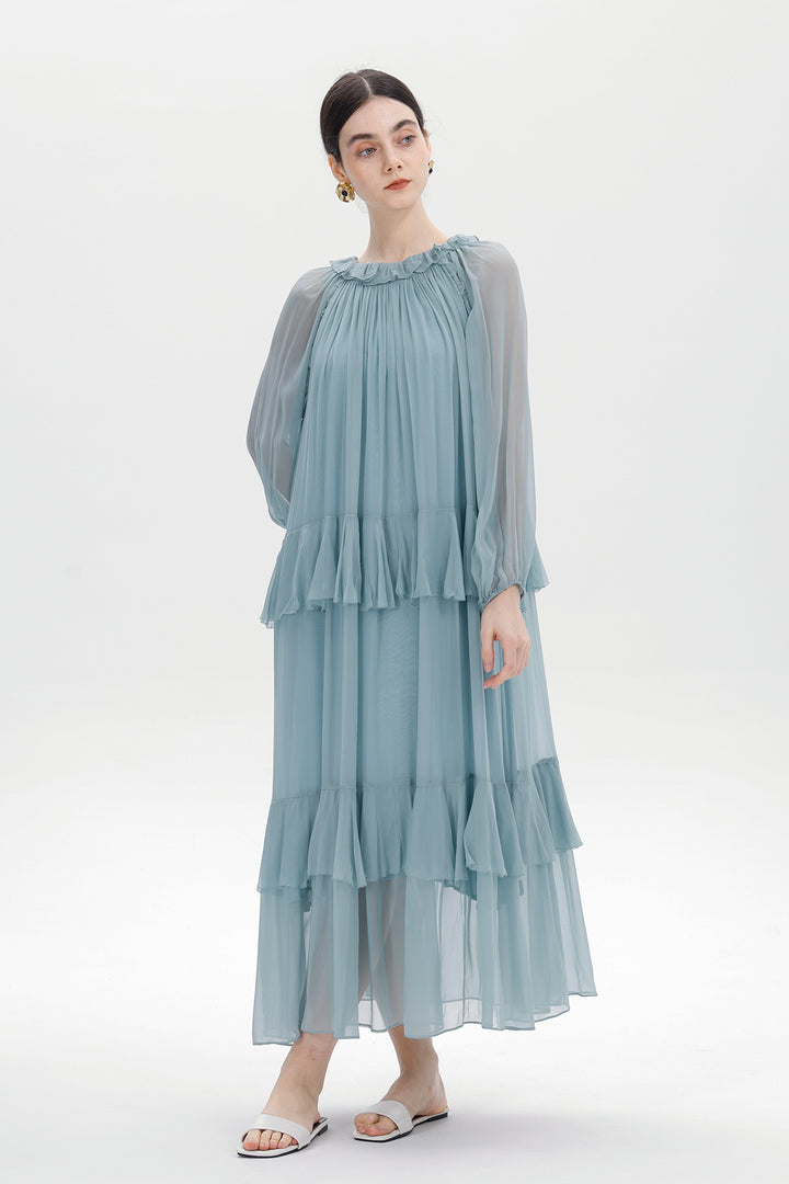 Lune Maelis Silk Layered Dress