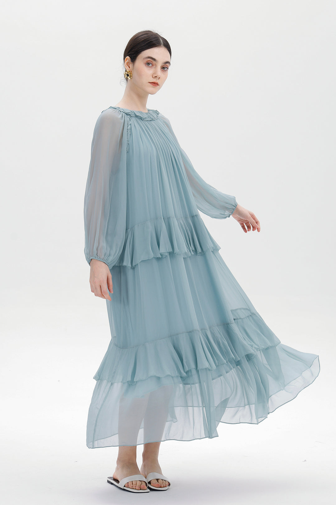 Lune Maelis Silk Layered Dress