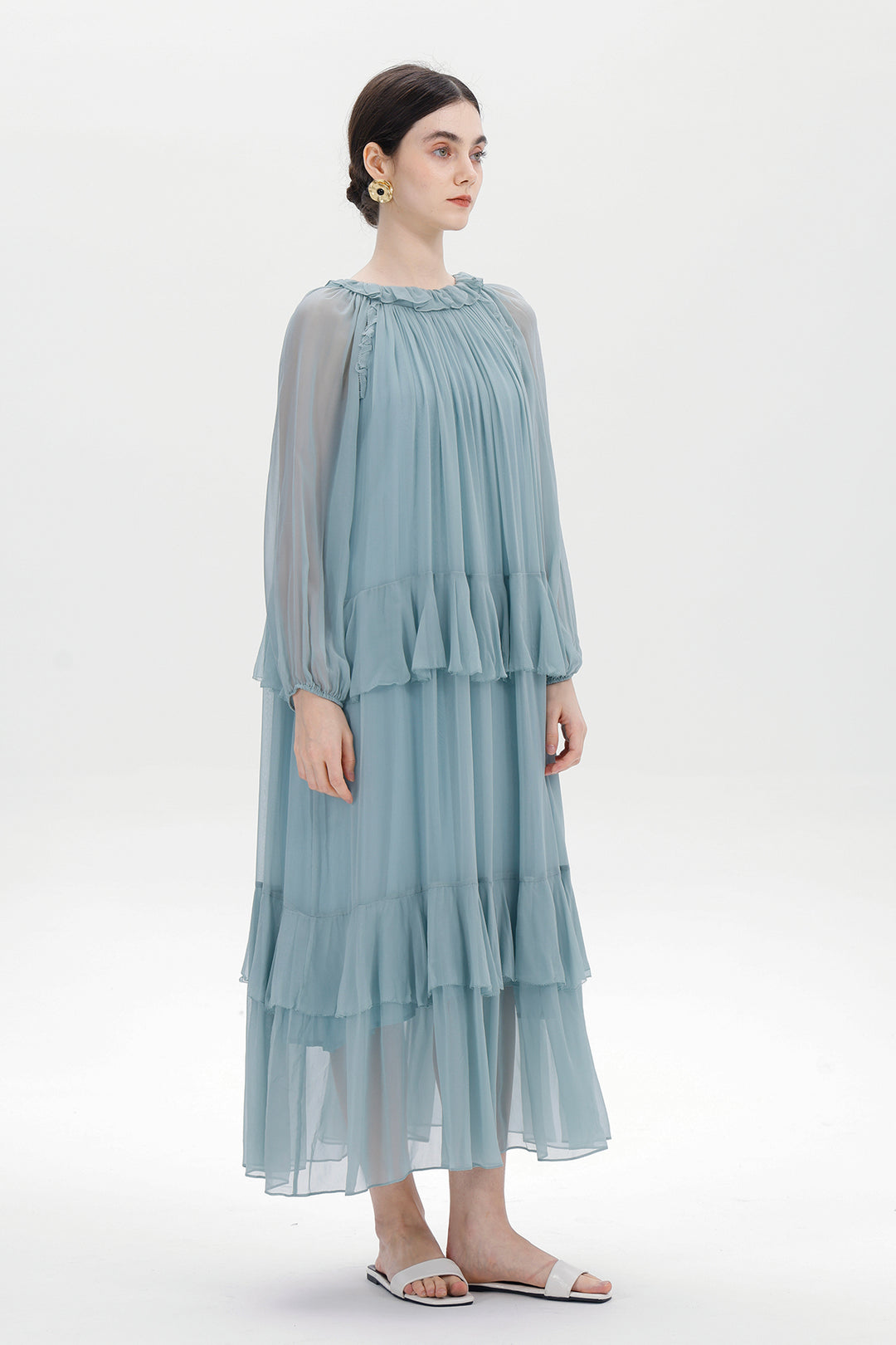 Lune Maelis Silk Layered Dress