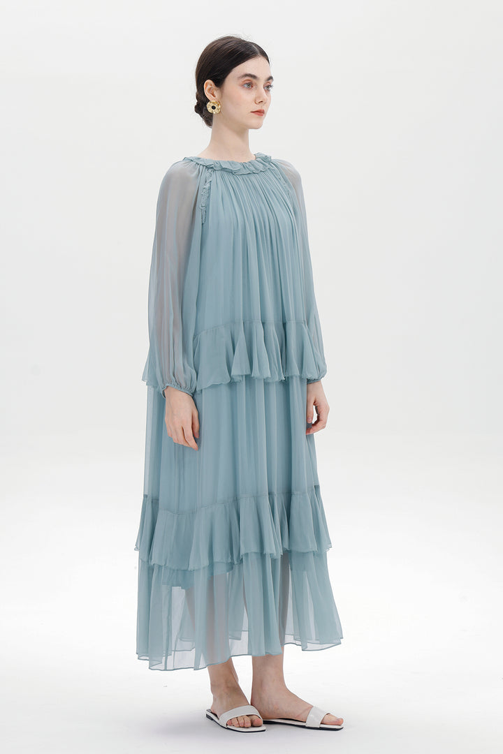 Lune Maelis Silk Layered Dress