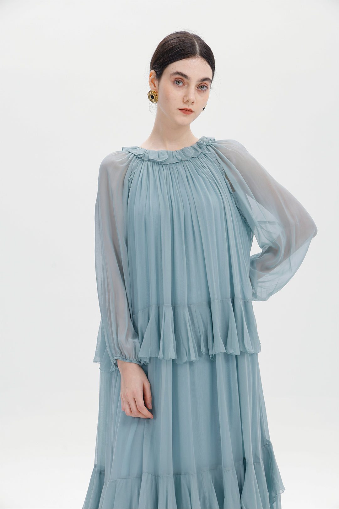 Lune Maelis Silk Layered Dress