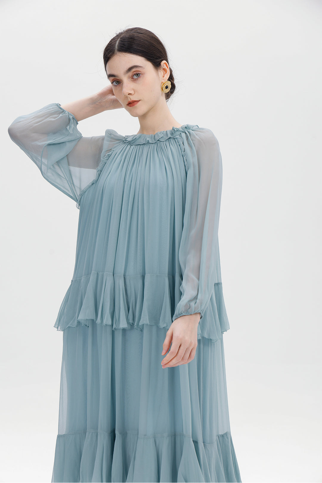 Lune Maelis Silk Layered Dress