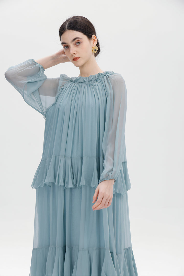 Lune Maelis Silk Layered Dress