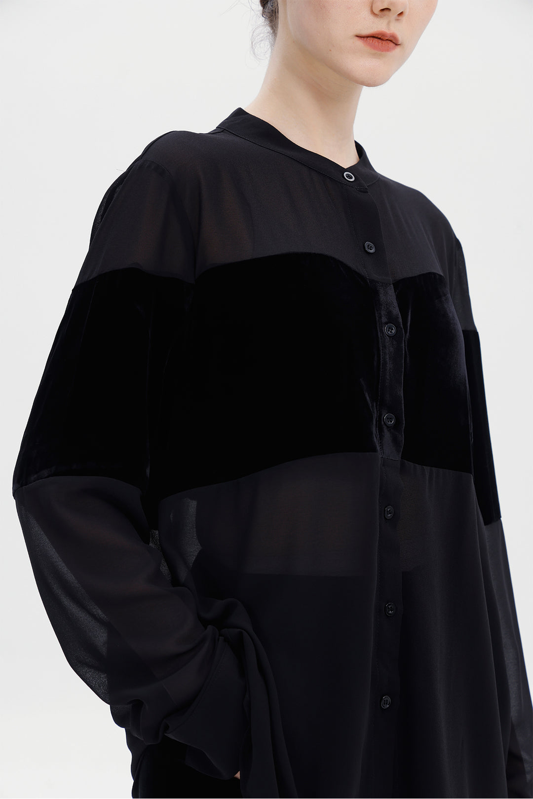 Blair Velvet Sheer Shirt