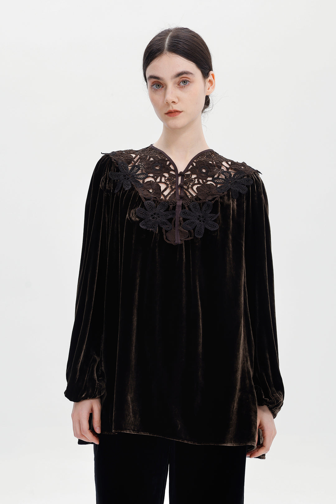Mara Velvet Lace Top
