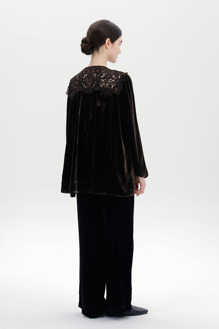 Mara Velvet Lace Top