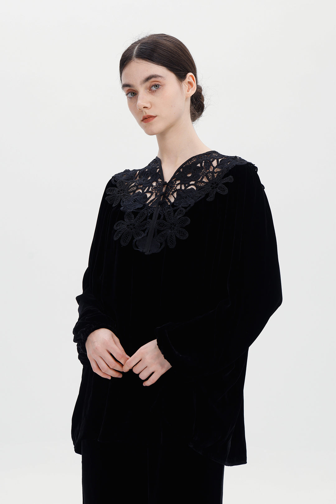 Mara Velvet Lace Top