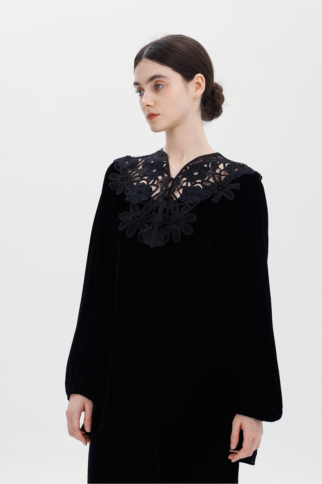 Mara Velvet Lace Top