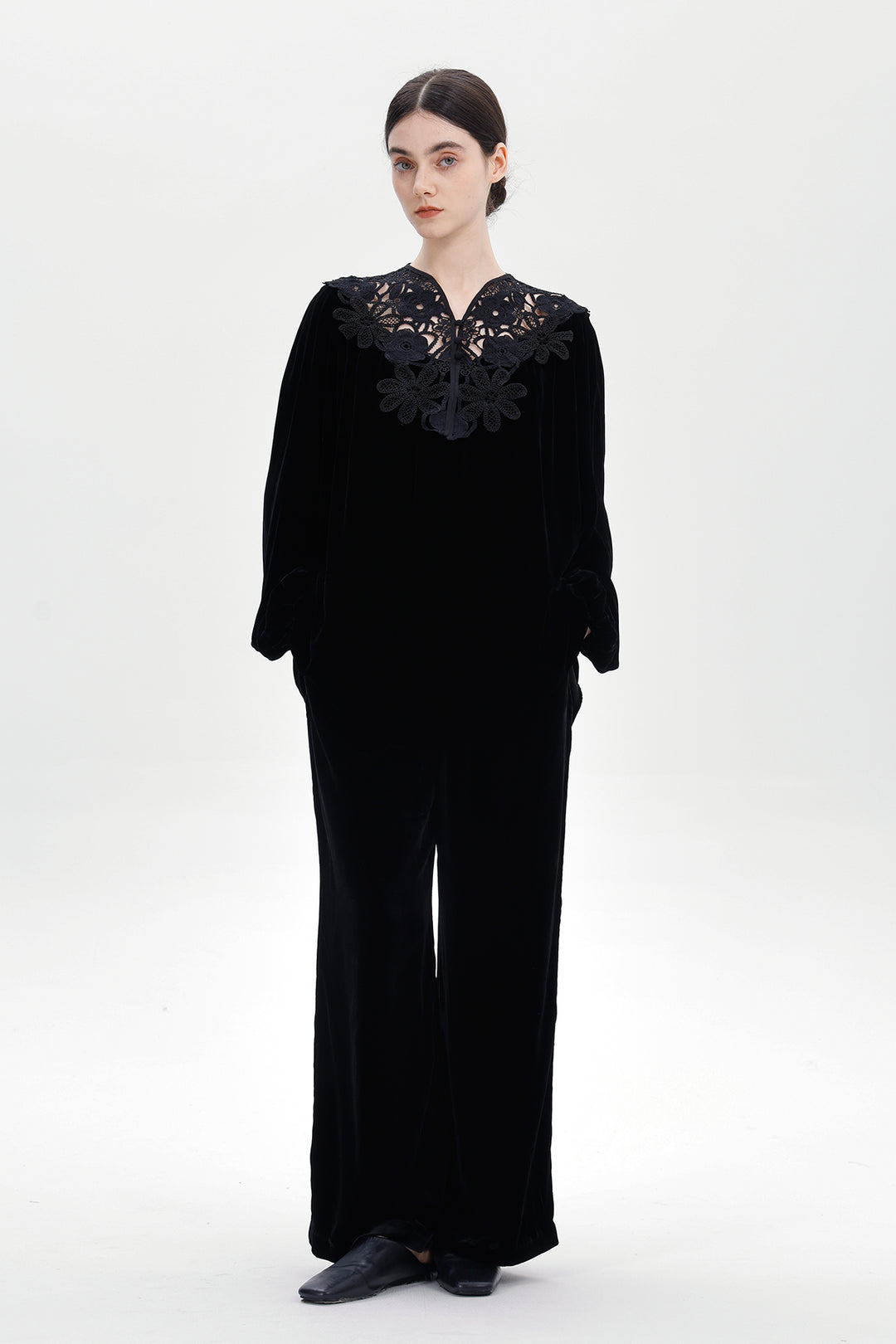 Mara Velvet Lace Top