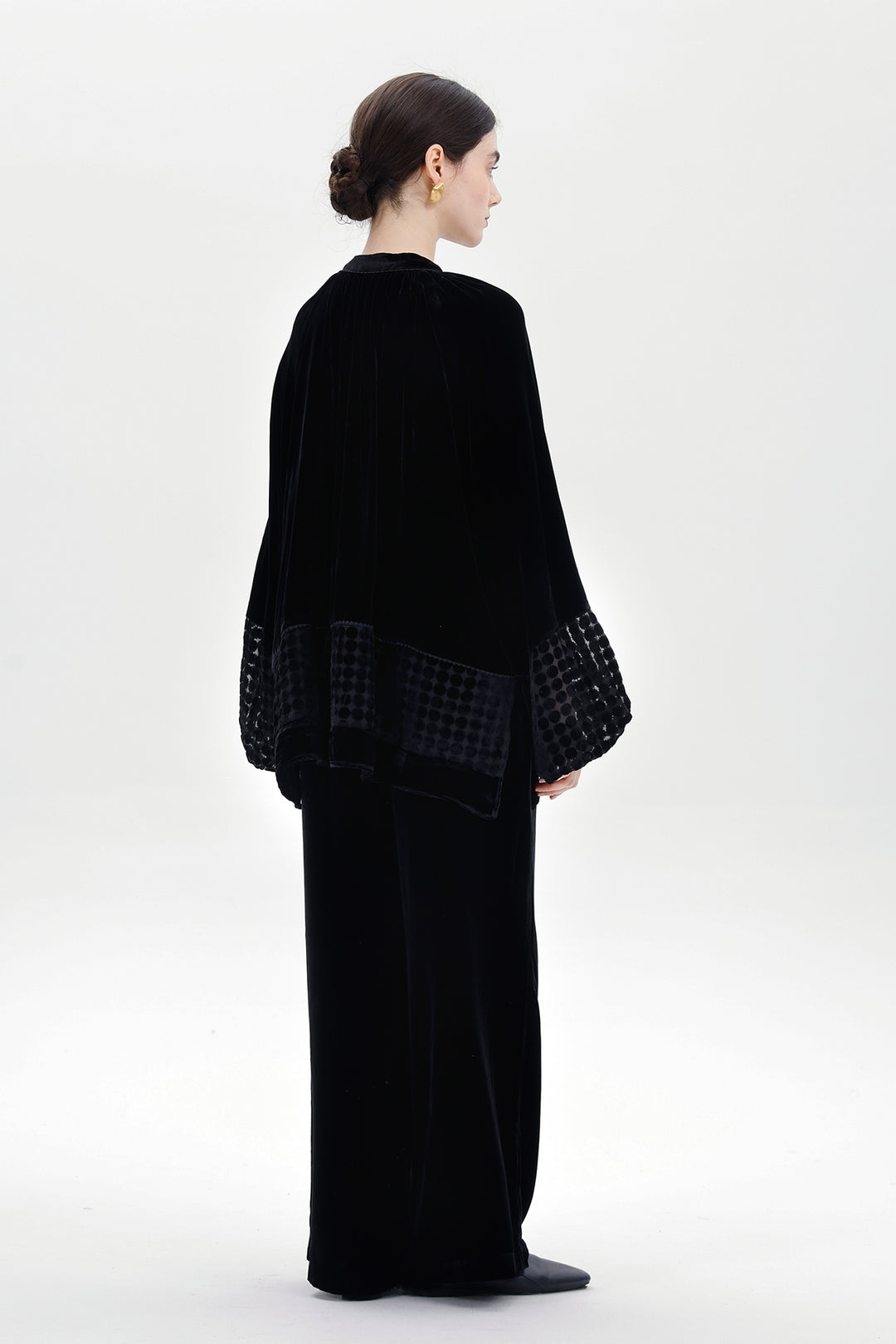 Elodie Burnout Velvet Blouse