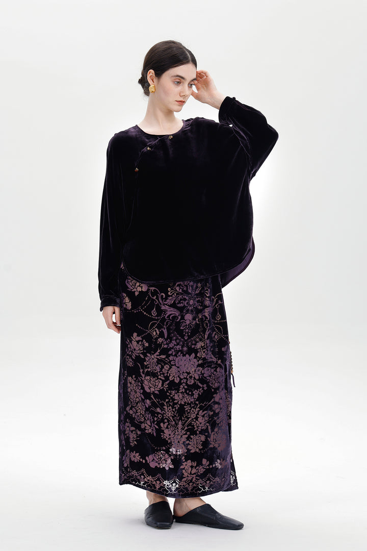 Vesperine Retro Silk Velvet Set