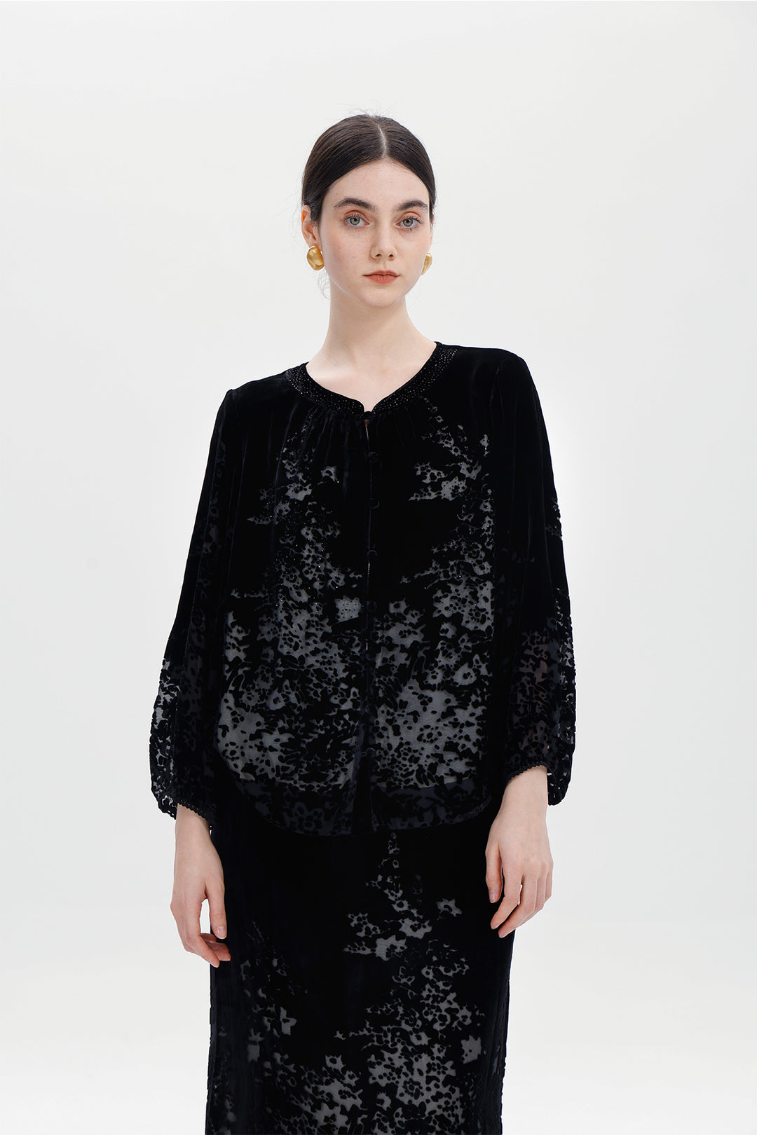 Rowena Velvet Burnout Two Piece Set