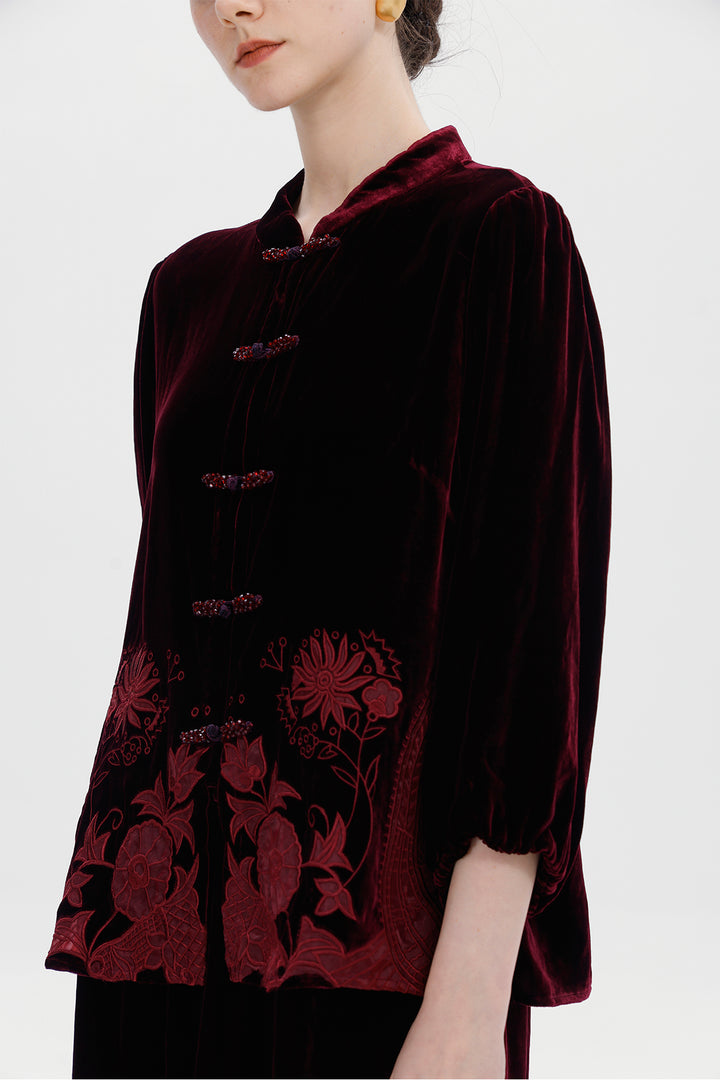 Novalie Silk Velvet Set