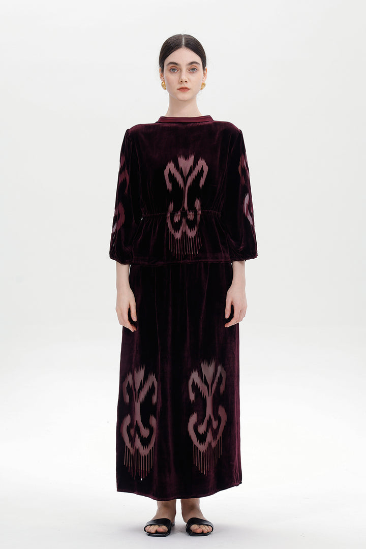 Noemi Silk Velvet Set