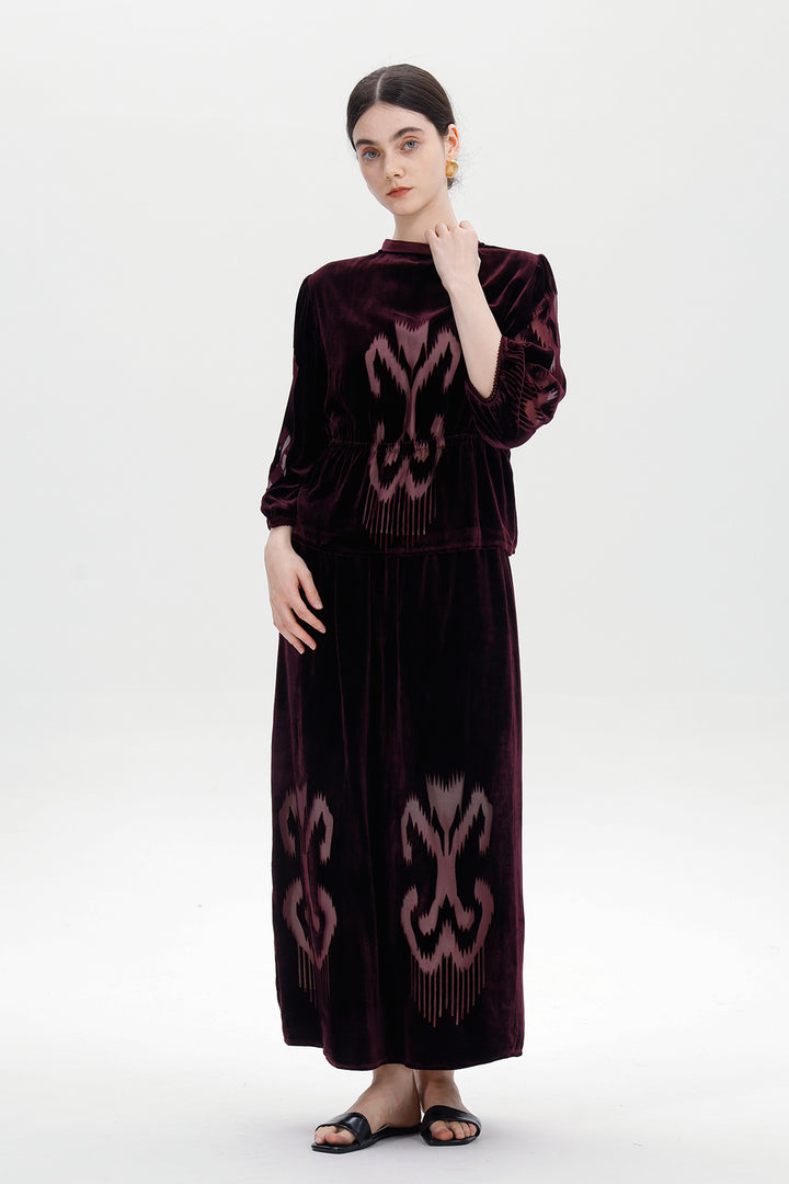 Noemi Silk Velvet Set