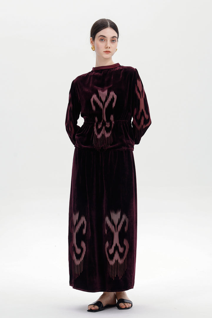 Noemi Silk Velvet Set