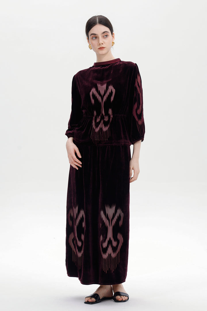 Noemi Silk Velvet Set