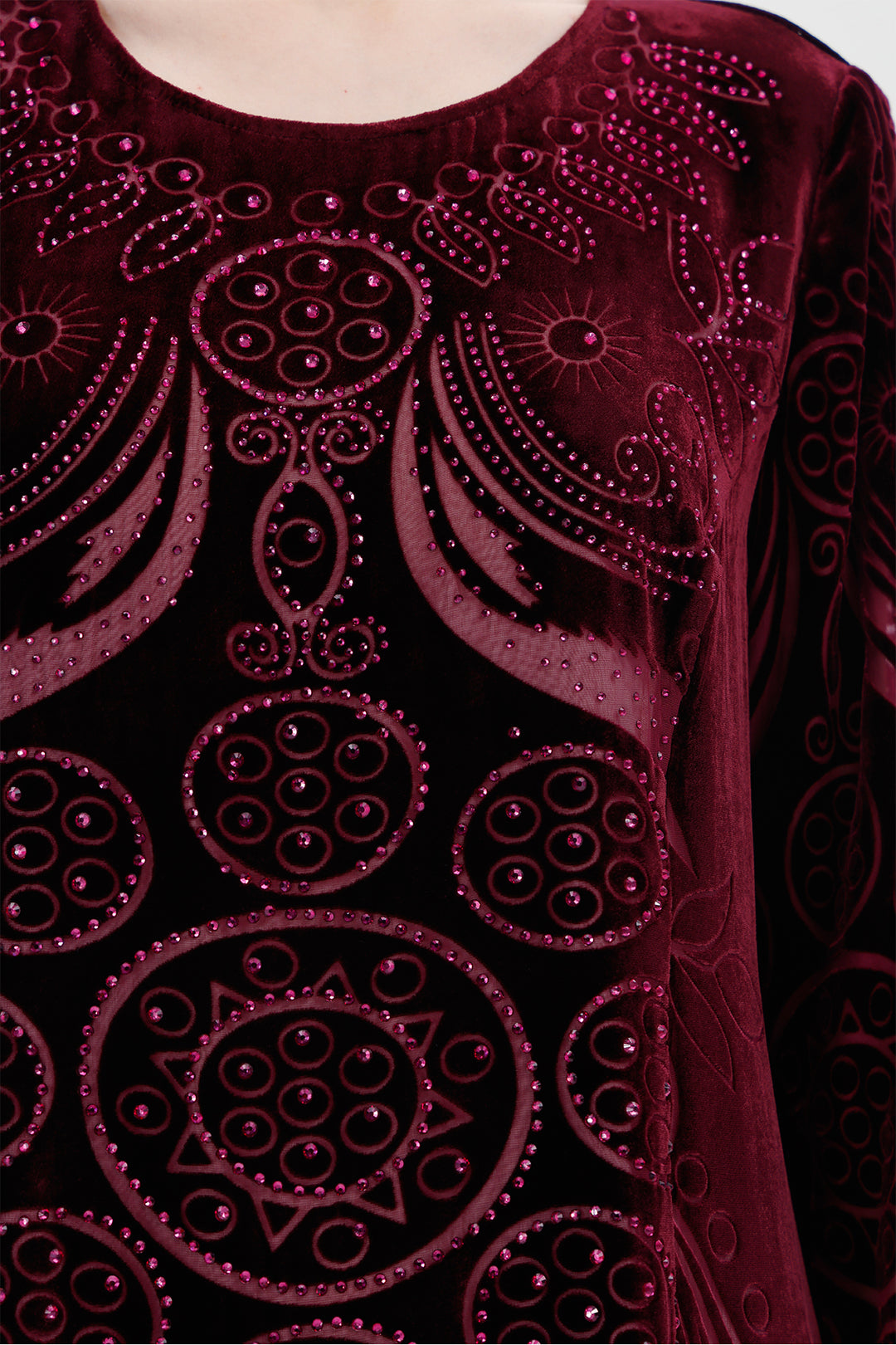 Ziva Art Silk Velvet Dress