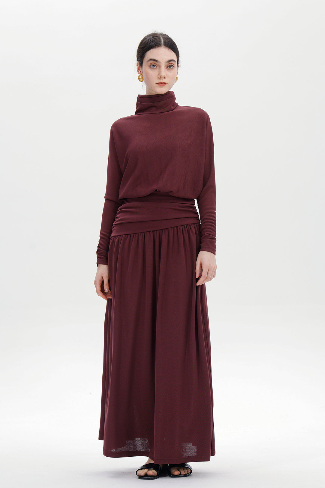 Ziva Draped Long Dress