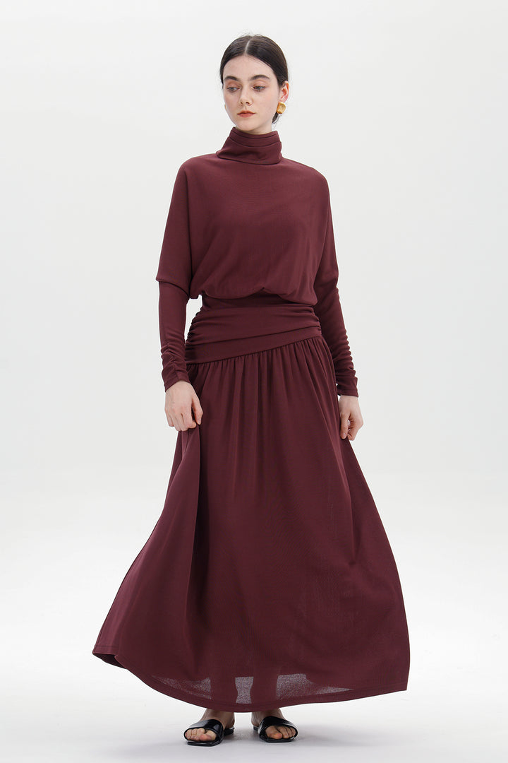 Ziva Draped Long Dress