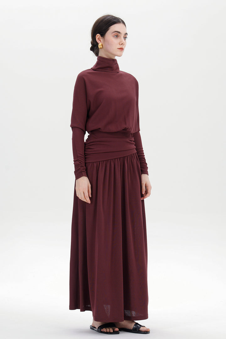 Ziva Draped Long Dress