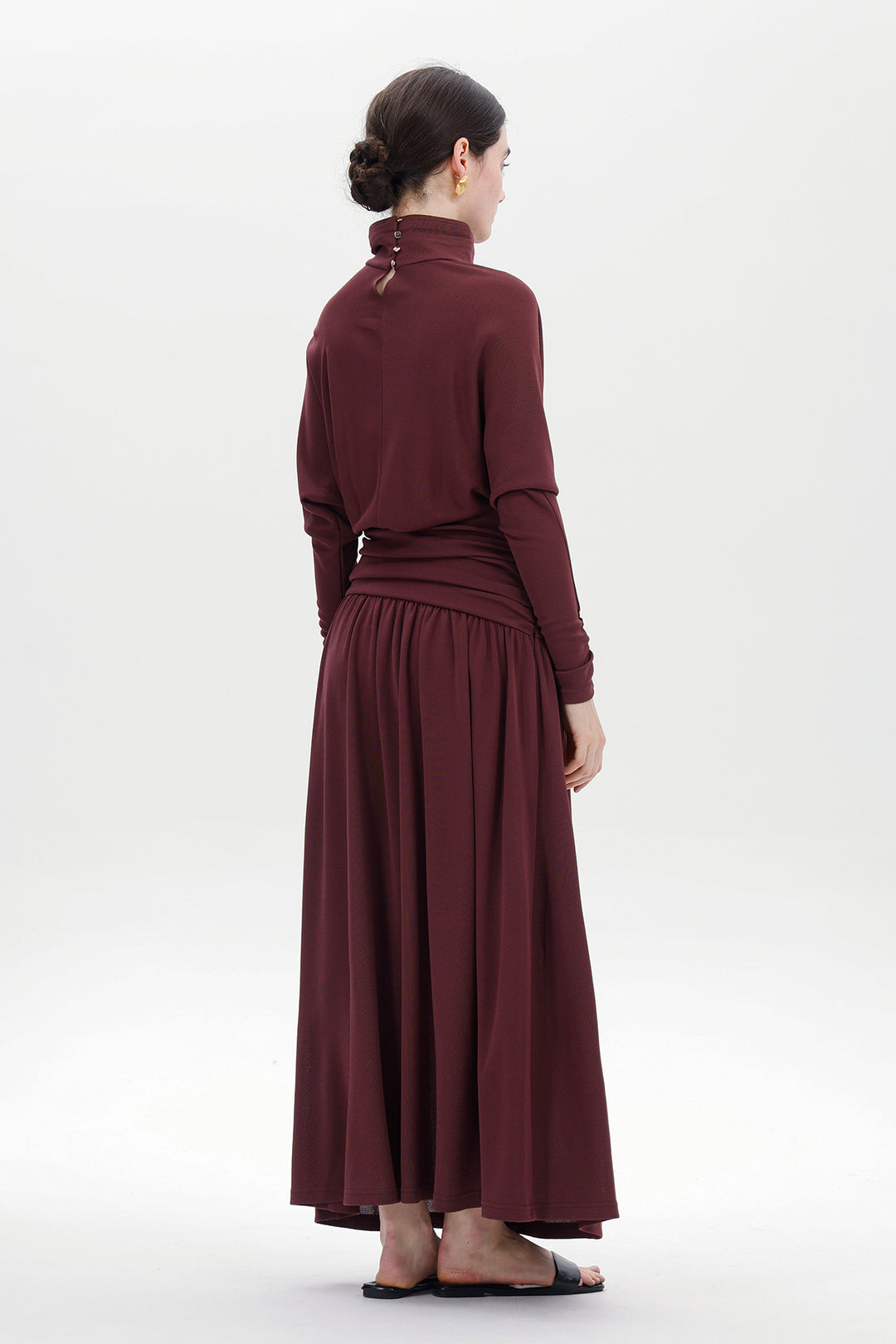 Ziva Draped Long Dress