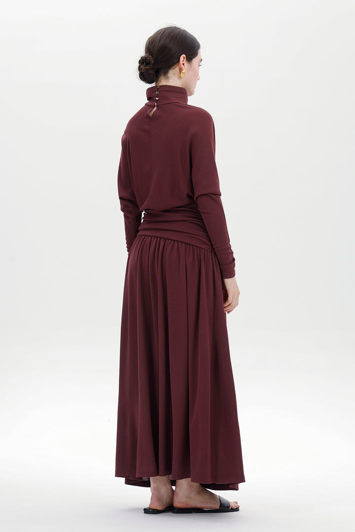Ziva Draped Long Dress