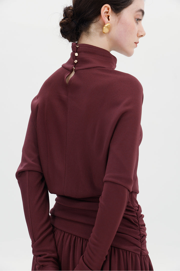 Ziva Draped Long Dress