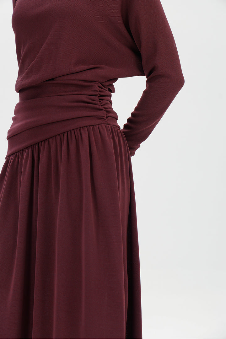 Ziva Draped Long Dress